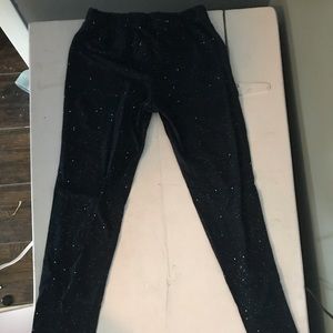 Glittery navy blue pants